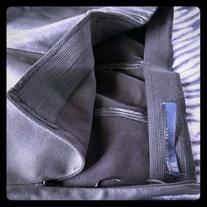 Zara sheepskin leather high rise pants EUC